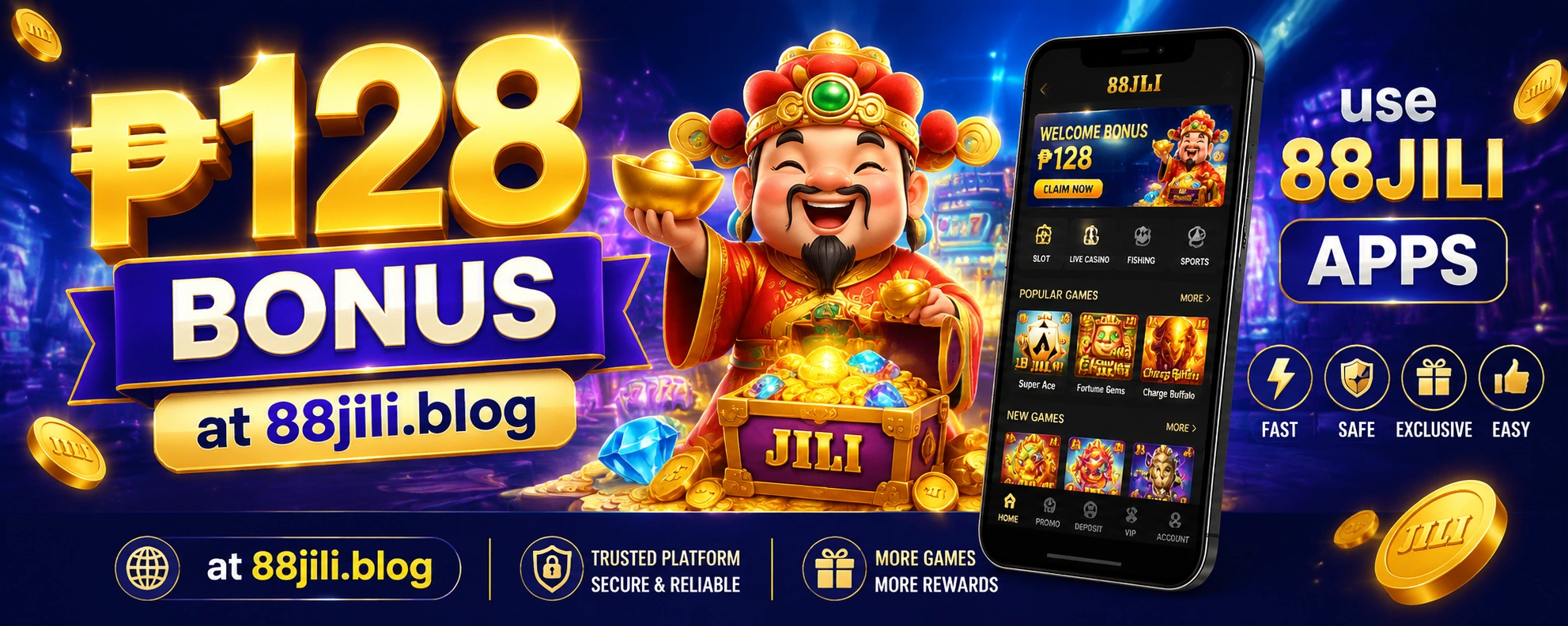 88JILI bonus promotion visual for welcome offers