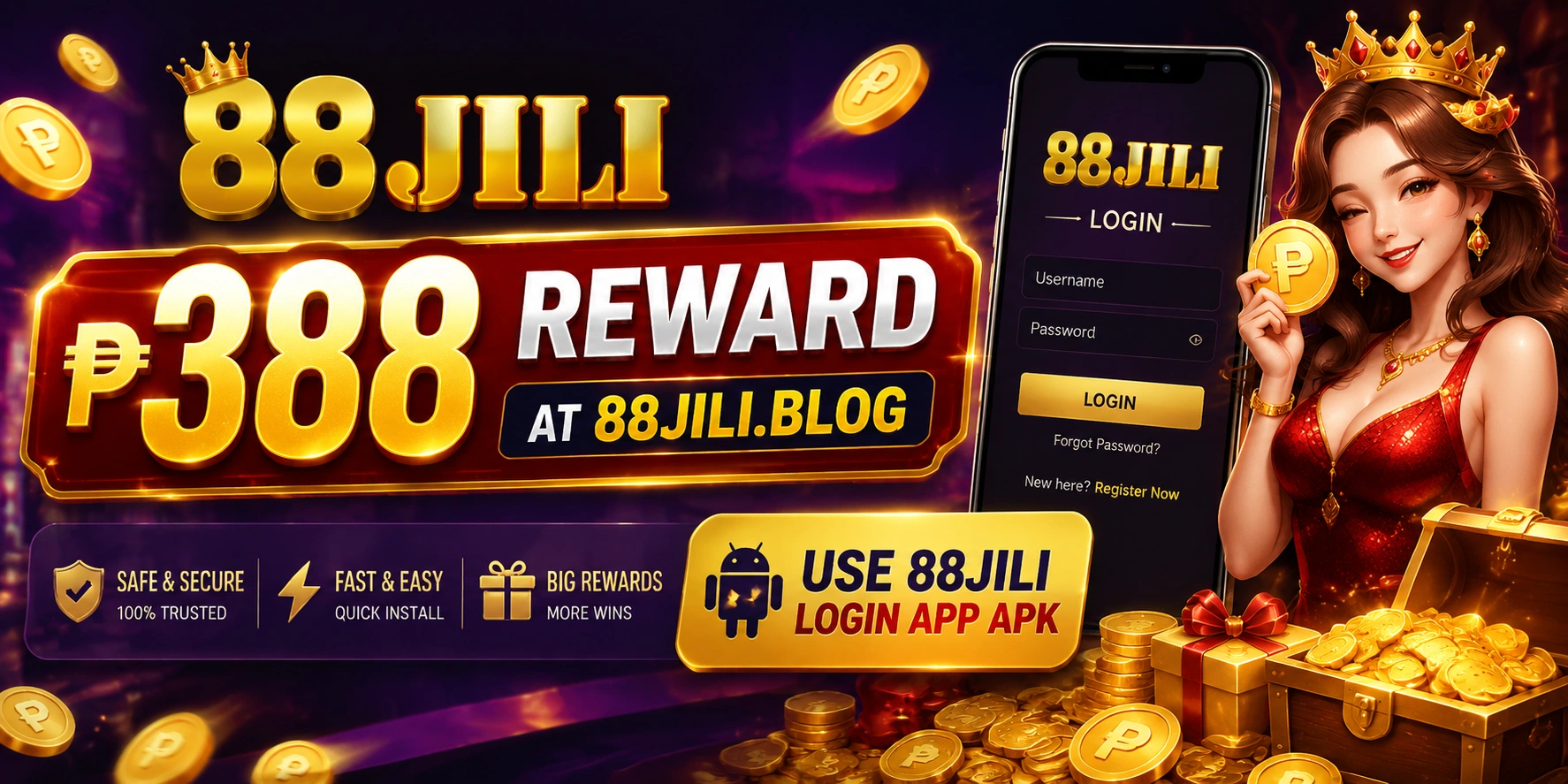 88JILI payment and promotion visual for mobile wallet users